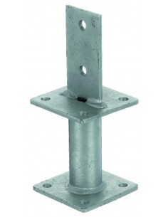 Pied de poteau fixe - Emboitement avec âme