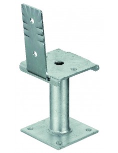 Pied de poteau fixe - Fixation latérale